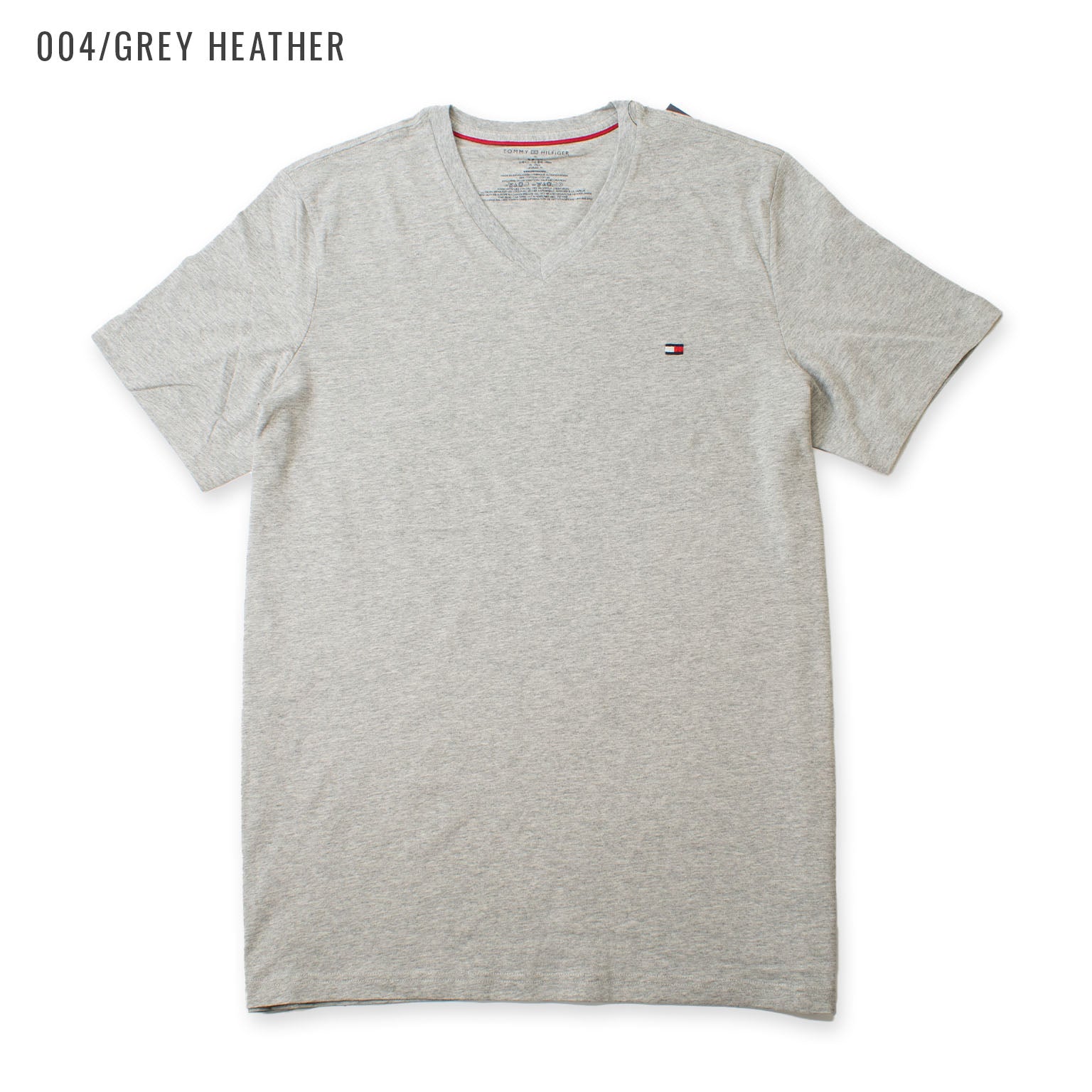 トミーヒルフィガー ワンポイントロゴVネックTシャツ 半袖 7色展開 TOMMY HILFIGER Core Flag V-Neck Tee  (09t3140)