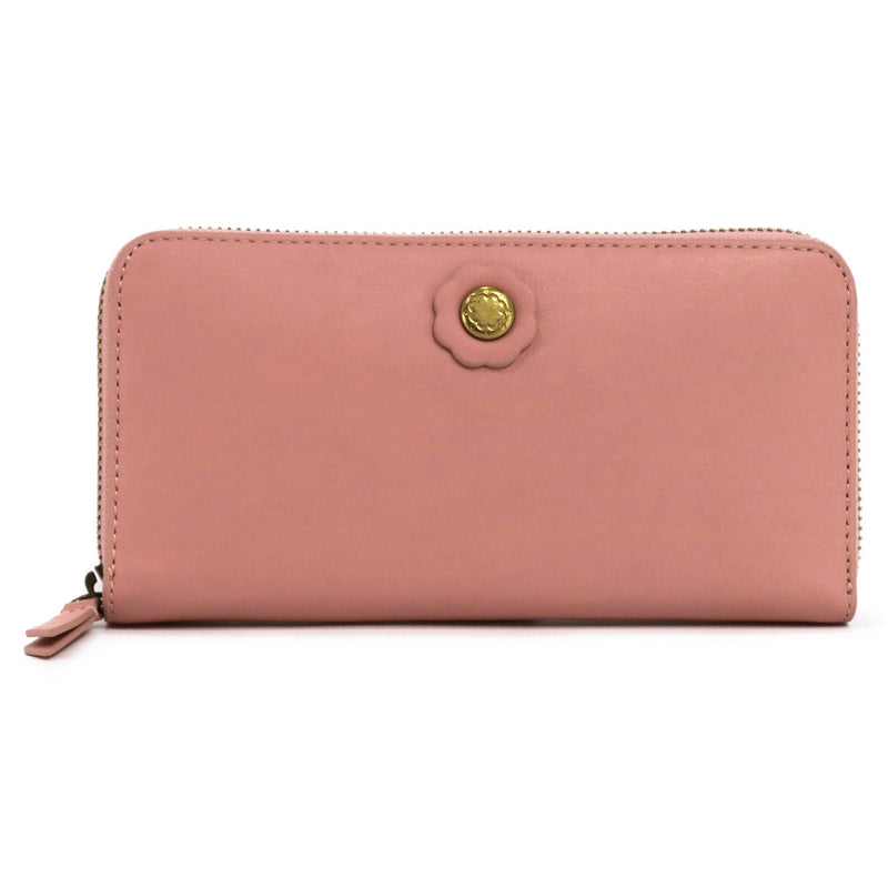Cath Kidston キャスキッドソン ラウンドファスナー長財布 105232910477102 LEATHER CONTINENTAL WALLET PINK
