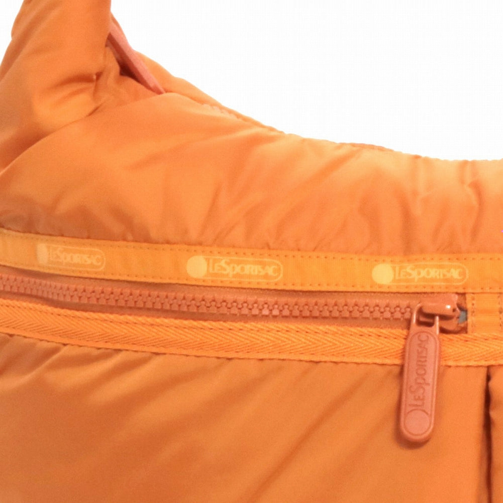 LeSportsac レスポートサック ショルダーバッグ 1181 SHEEN ZIP HOBO C443 ORANGE HARVEST