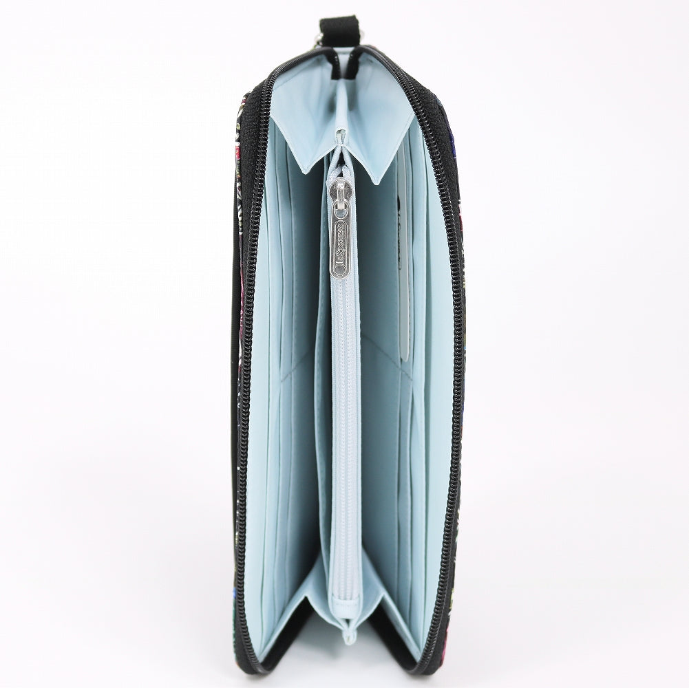 LeSportsac レスポートサック ラウンドファスナー 長財布 3462 TECH WALLET WRISTLET HB55 NYC WINTER BLACK