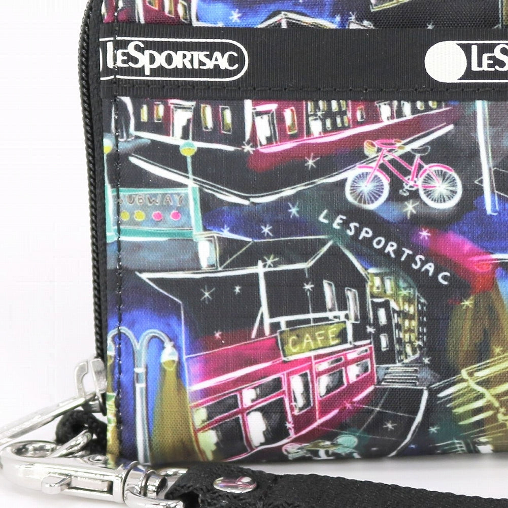 LeSportsac レスポートサック ラウンドファスナー 長財布 3462 TECH WALLET WRISTLET HB55 NYC WINTER BLACK