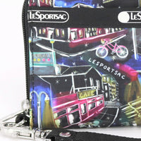 LeSportsac レスポートサック ラウンドファスナー 長財布 3462 TECH WALLET WRISTLET HB55 NYC WINTER BLACK