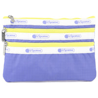 LeSportsac レスポートサック ポーチ 7158 3 ZIP COSMETIC RA02 DEEP PERIWINKLE