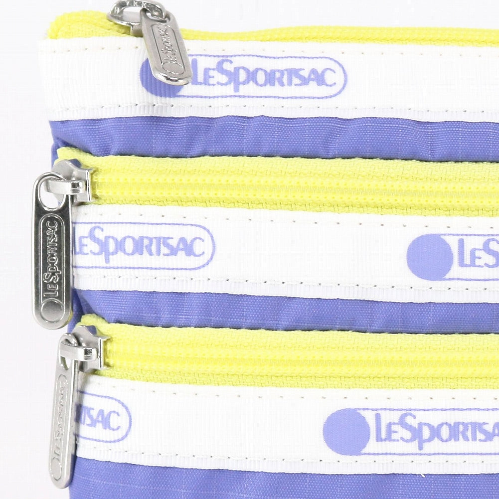LeSportsac レスポートサック ポーチ 7158 3 ZIP COSMETIC RA02 DEEP PERIWINKLE