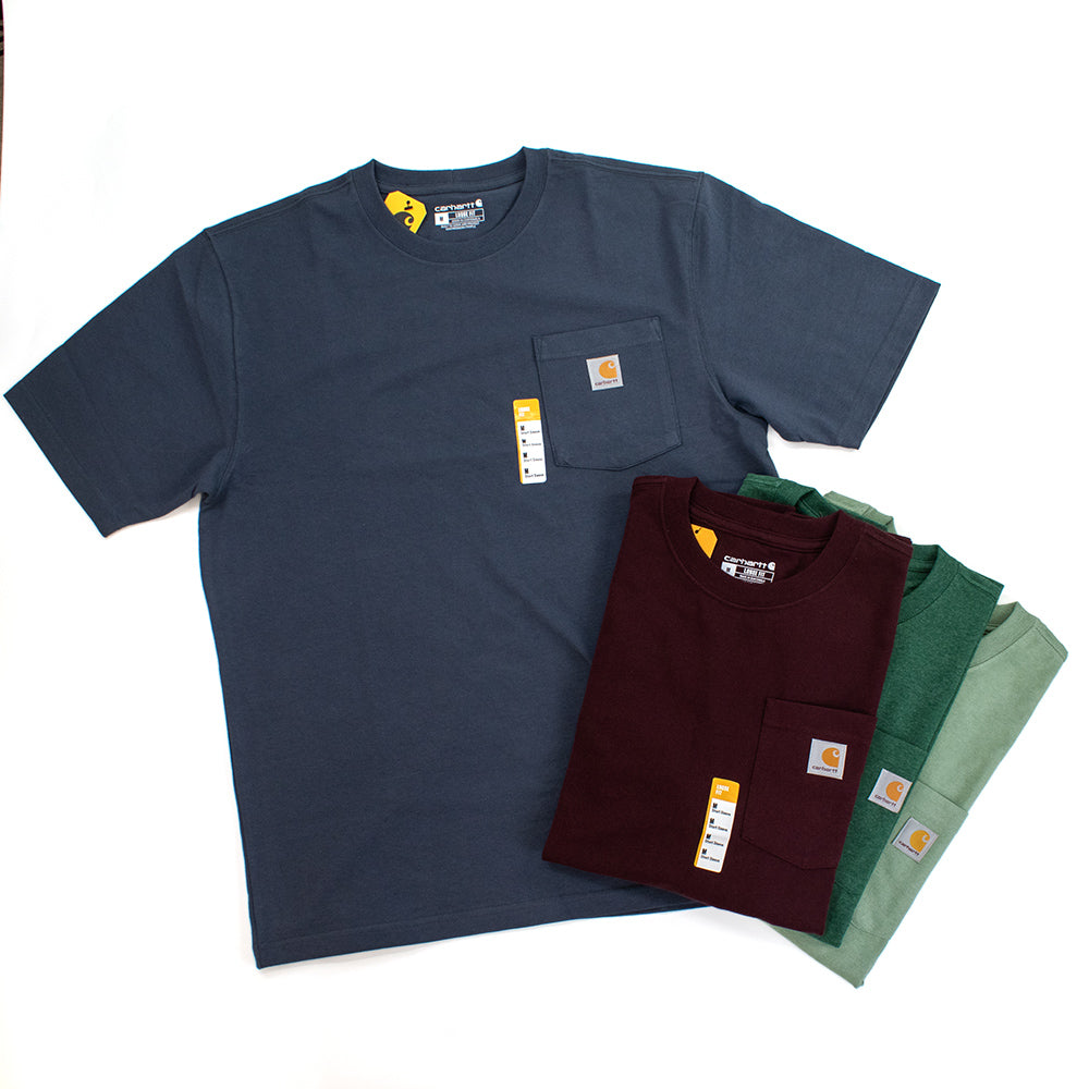 カーハート Tシャツ ポケット付き 半袖 ワークウェア ヘビーウェイト 
