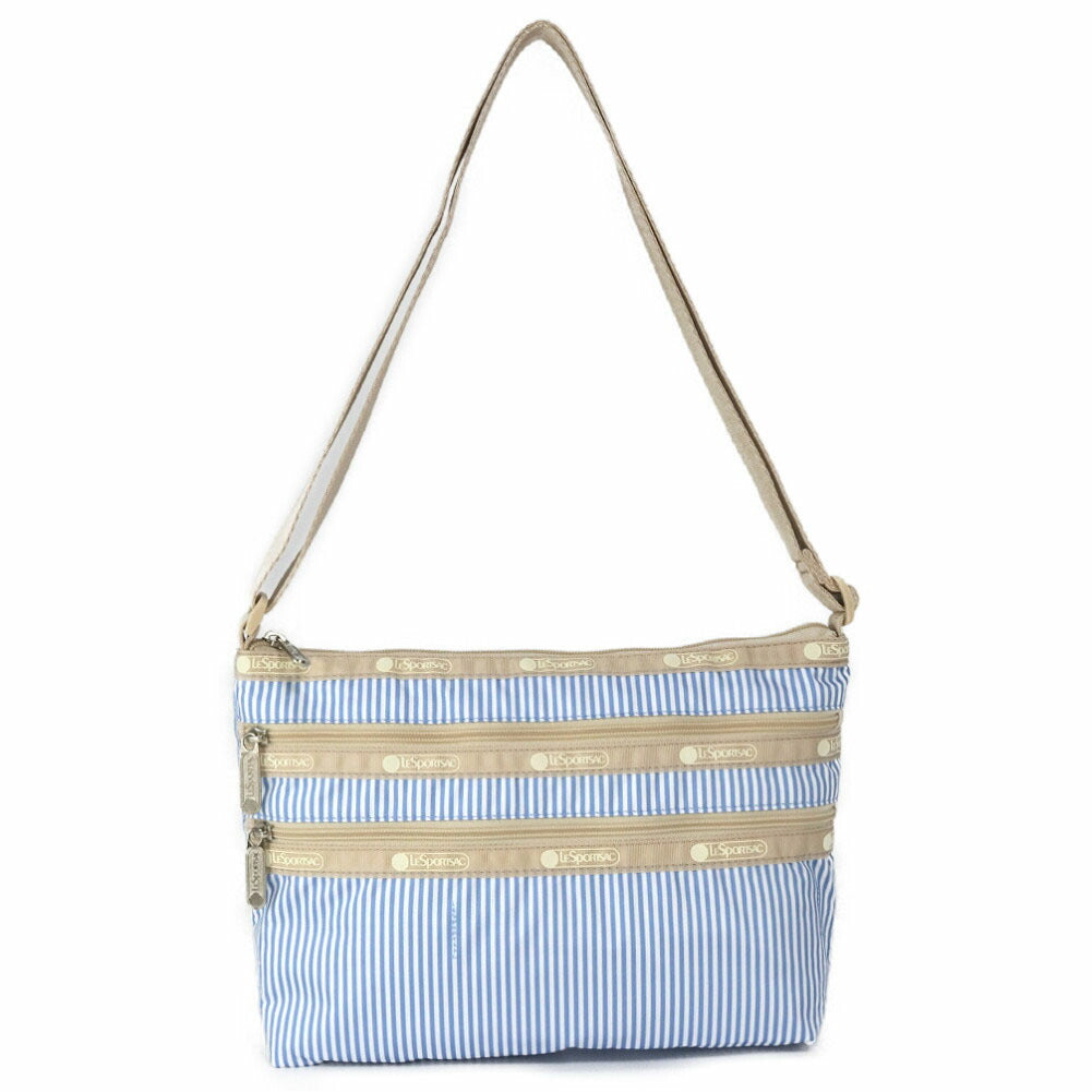 レスポートサック ショルダーバッグ 3352 E628 クイーンバッグ ブルー LeSportsac QUINN BAG SEERSUCKER  STRIPES