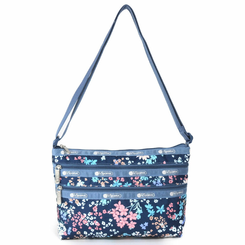 レスポートサック ショルダーバッグ 3352 E718 クイーンバッグ ブルー LeSportsac QUINN BAG FLORAL SPRINKLE