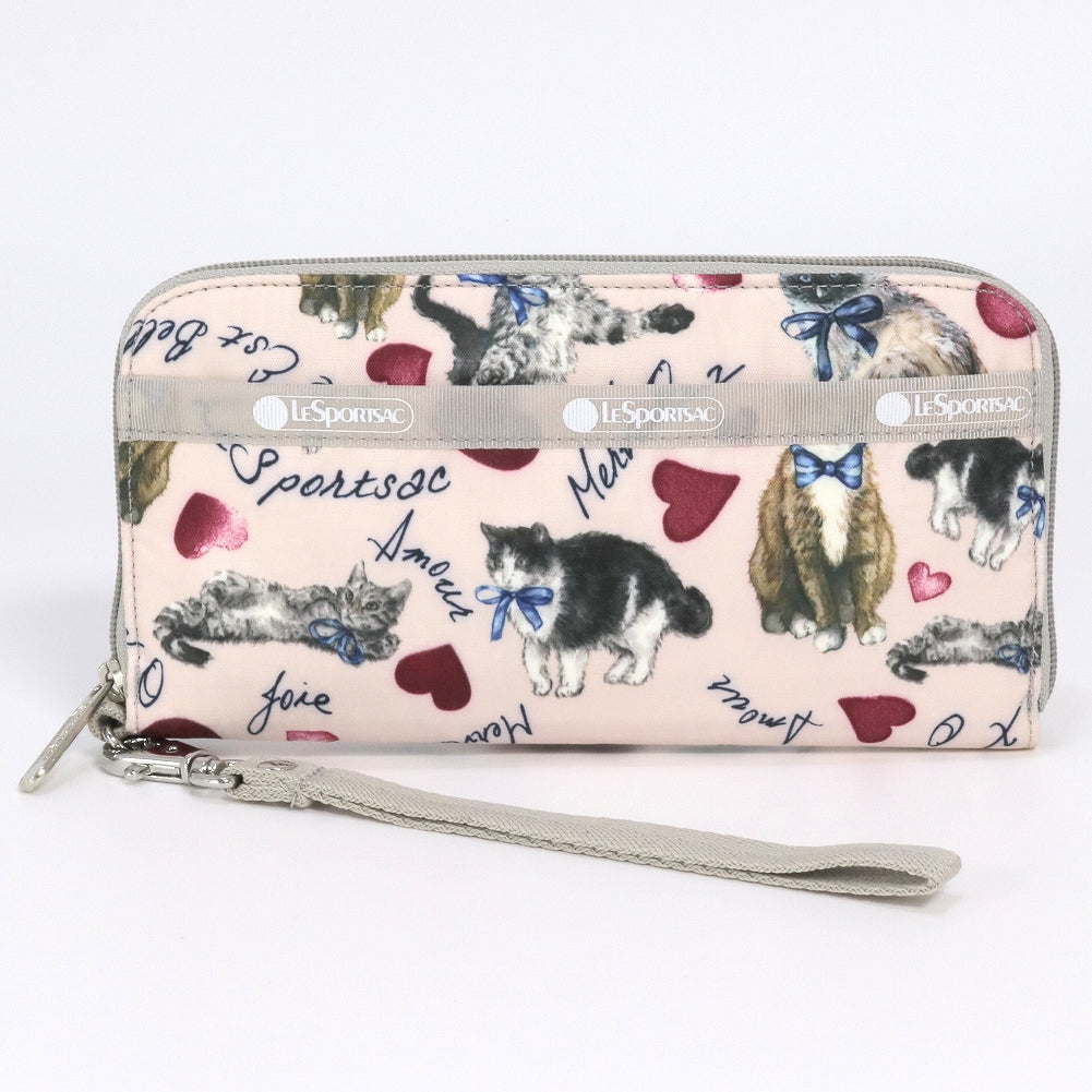 LeSportsac レスポートサック ラウンドファスナー 長財布 3462 TECH WALLET WRISTLET E479 AMOUR HEART