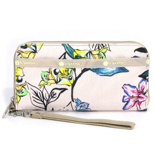レスポートサック ラウンドファスナー 長財布 3462 E543 WISTFUL FLORALS テックウォレットリストレット ホワイト LeSportsac
