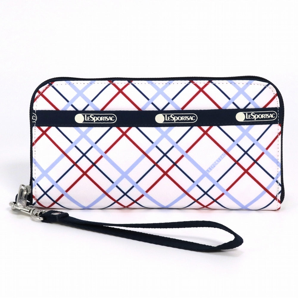 LeSportsac レスポートサック ラウンドファスナー 長財布 3462 TECH WALLET WRISTLET E839 MODERN TATTERSALL