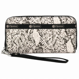 LeSportsac レスポートサック ラウンドファスナー 長財布 3462 TECH WALLET WRISTLET U275 CLASSIC PYTHON IVORY