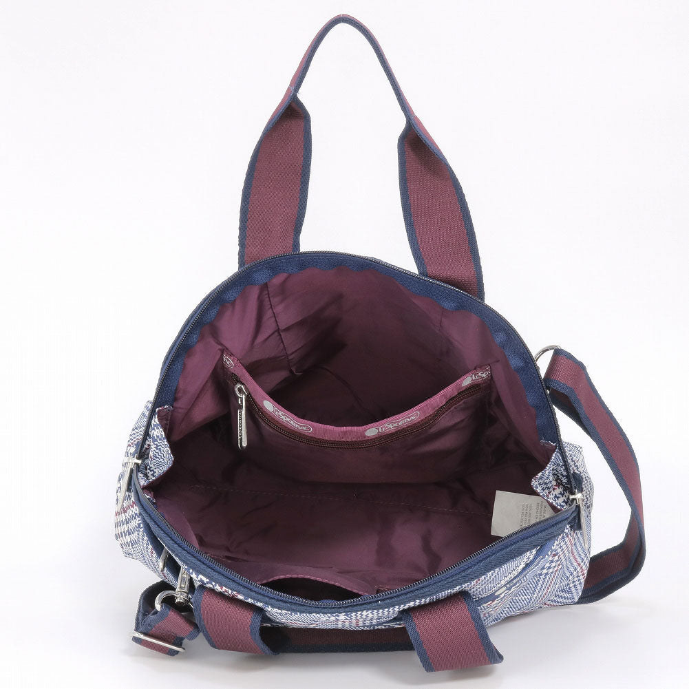 レスポートサック ショルダーバッグ ヨークサッチェル LeSportsac 3561 E712 PUZZLED PLAID ブルー