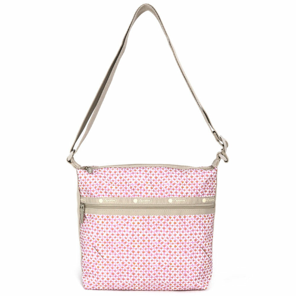 激かわ レスポートサック ロゴピンク ドット ボストンバッグ ピンク 青 レスポートサック LeSportsac バッグ ボストンバッグ ショルダー