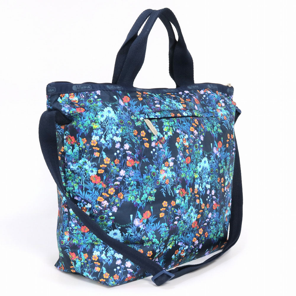 レスポートサック トートバッグ 4360 E550 FLORESCENT FLORAL BLEU デラックスイージーキャリートート ブルー  LeSportsac