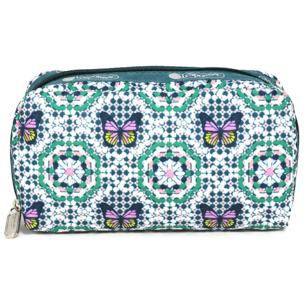 レスポートサック ポーチ 6511 E610 BUTTERFLY MOSAIC レクタングラーコスメティック ブルー LeSportsac –  いいものを安く ワダツミ公式通販