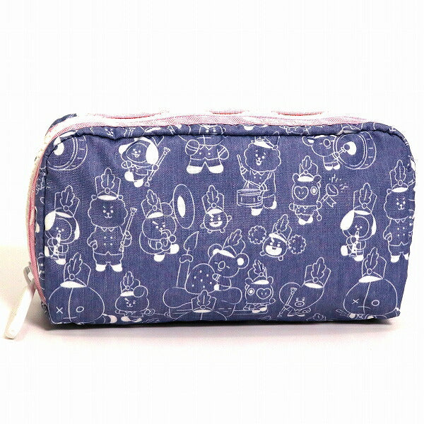 レスポートサック BT21 ポーチ LeSportsac RECTANGULAR COSMETIC BT21 DENIM ACC
