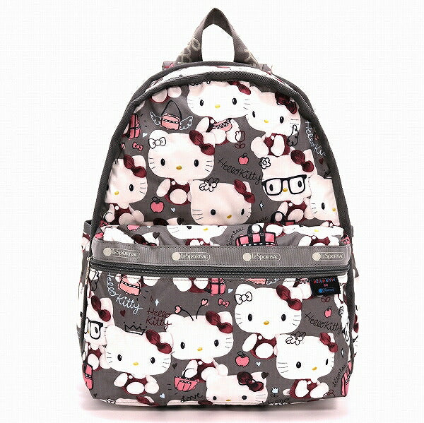 basic backpack grey hello kitty lesportsac Fast Forward for Girls, 16 inch, Red and | Large Durable Sanrio School Bag w/ Front Zip Pocket - Hello Kitty School Supplies a water bottle LeSportsac BASIC BACKPACK