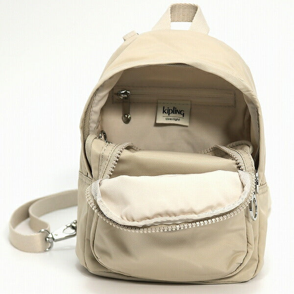 キプリング リュックサック Kipling DELIA COMPACT Dynamic Ivory Paka 