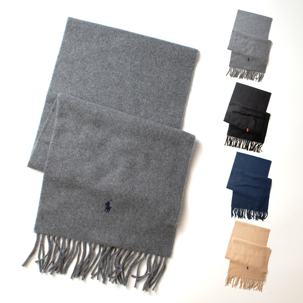 ポロ ラルフローレン マフラー メンズ ウール POLO RALPH LAUREN  