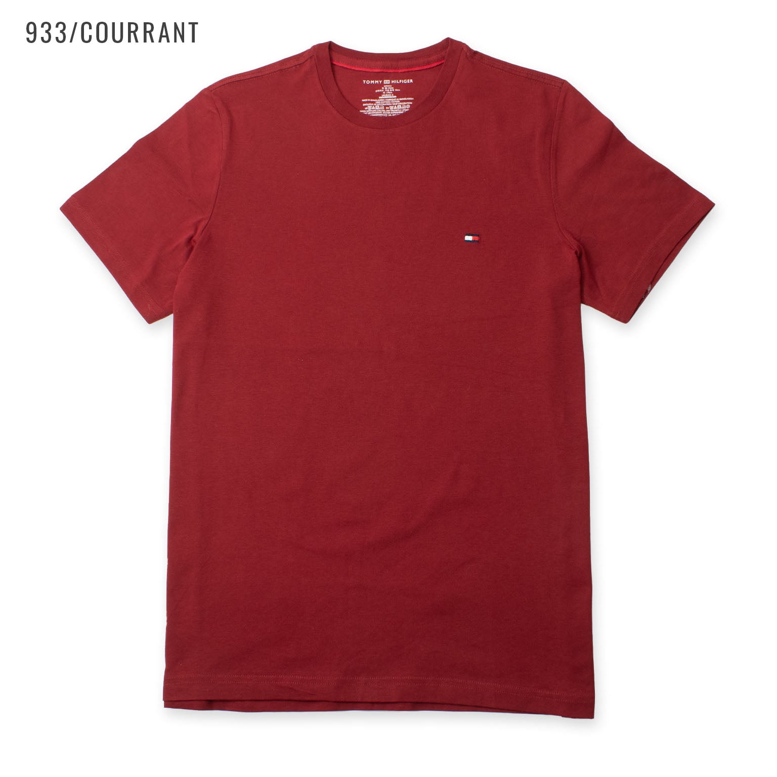 トミーヒルフィガー ワンポイントロゴTシャツ 半袖 クルーネック 7色 