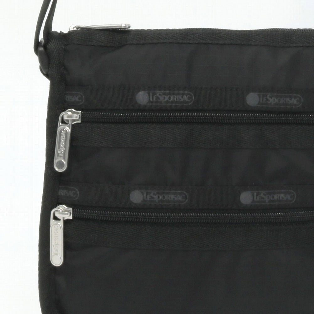 LeSportsac レスポートサック ショルダーバッグ 1009 MEDIUM 3 ZIP CROSSBODY R086 RECYCLED BLACK