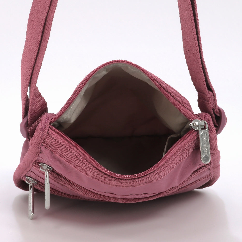 LeSportsac レスポートサック ショルダーバッグ 1009 MEDIUM 3 ZIP CROSSBODY RA07 MAUVE [並行輸入商品]