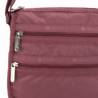 LeSportsac レスポートサック ショルダーバッグ 1009 MEDIUM 3 ZIP CROSSBODY RA07 MAUVE [並行輸入商品]