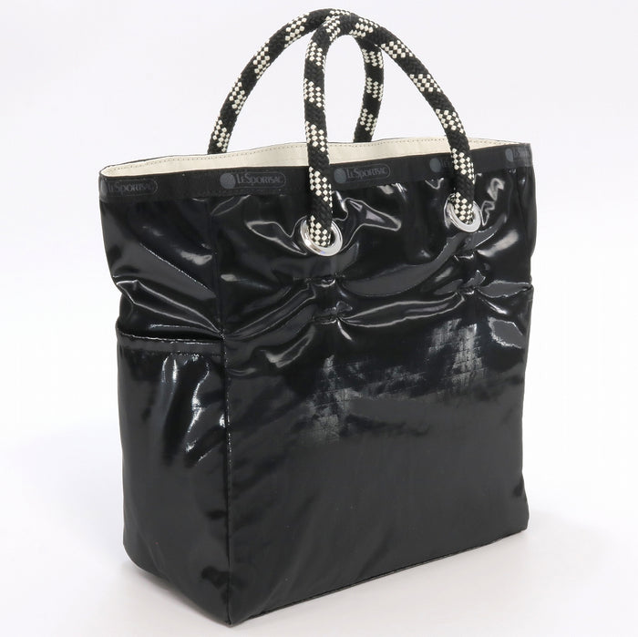 LeSportsac レスポートサック トートバッグ 1114 MEDIUM 2 WAY TOTE C503 BLACK/ PEARL SHINE