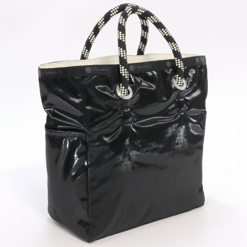 LeSportsac レスポートサック トートバッグ 1114 MEDIUM 2 WAY TOTE C503 BLACK/ PEARL SHINE