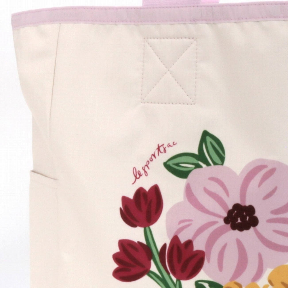 LeSportsac レスポートサック トートバッグ 1254 LG REVERSIBLE TOTE HC36 PINK BLOOMS TOTE [並行輸入商品]