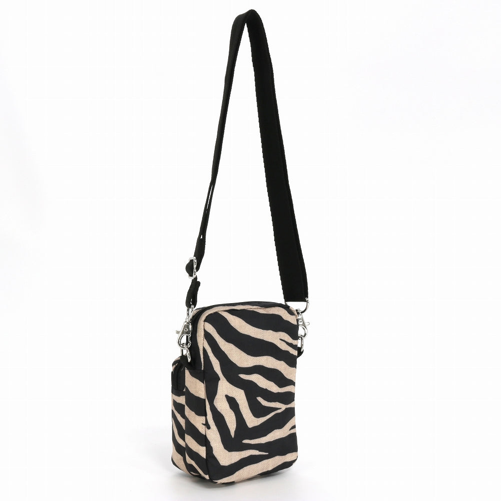 LeSportsac レスポートサック ショルダーバッグ 1301 Mini Phone Bag HC94 RAFFIA ZEBRA