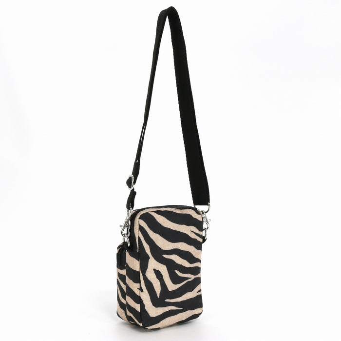 LeSportsac レスポートサック ショルダーバッグ 1301 Mini Phone Bag HC94 RAFFIA ZEBRA