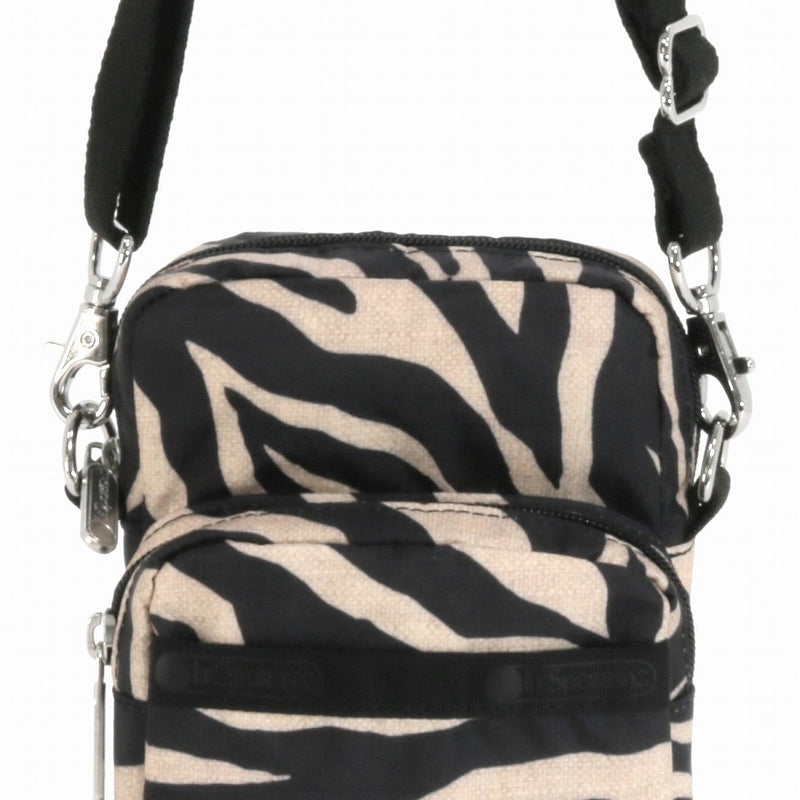 LeSportsac レスポートサック ショルダーバッグ 1301 Mini Phone Bag HC94 RAFFIA ZEBRA