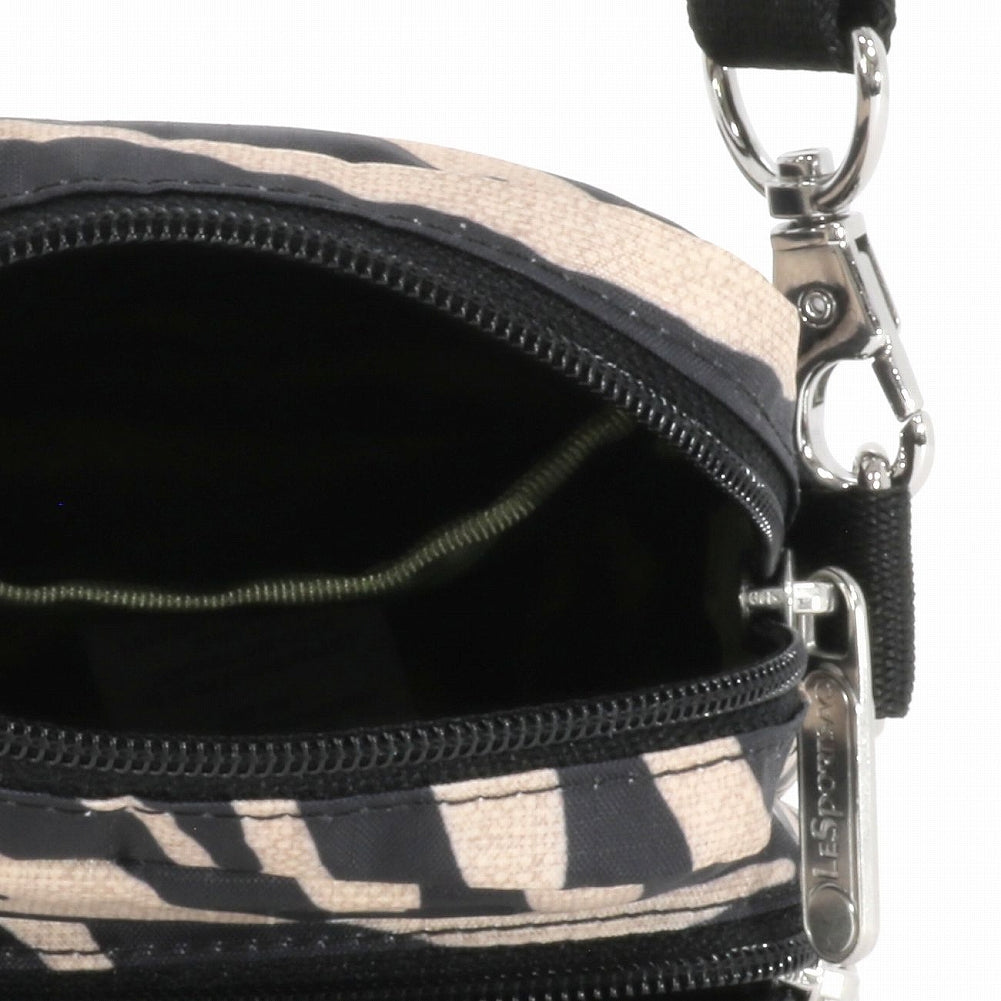 LeSportsac レスポートサック ショルダーバッグ 1301 Mini Phone Bag HC94 RAFFIA ZEBRA