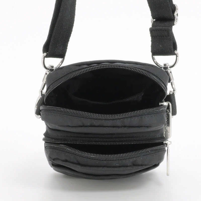 LeSportsac レスポートサック ショルダーバッグ 1301 Mini Phone Bag R086 RECYCLED BLACK