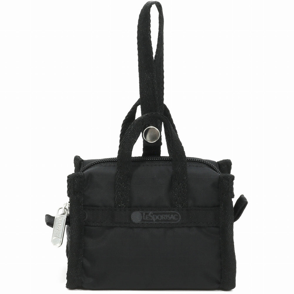 LeSportsac レスポートサック チャームポーチ 1611 MICRO WEEKENDER CHARM R086 RECYCLED BLACK