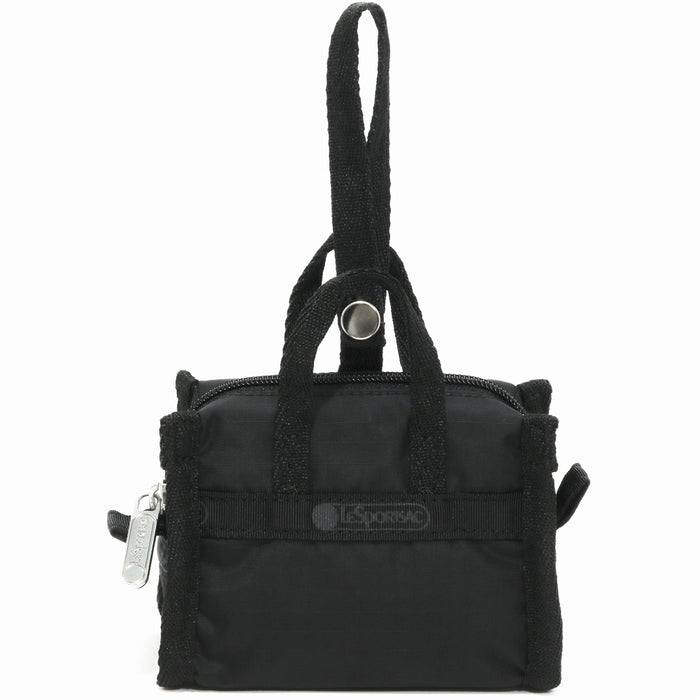 LeSportsac レスポートサック チャームポーチ 1611 MICRO WEEKENDER CHARM R086 RECYCLED BLACK
