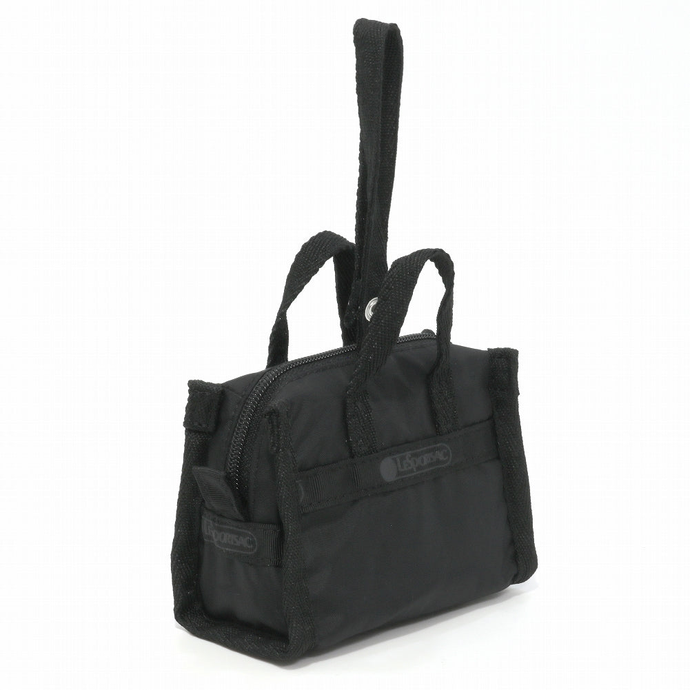 LeSportsac レスポートサック チャームポーチ 1611 MICRO WEEKENDER CHARM R086 RECYCLED BLACK