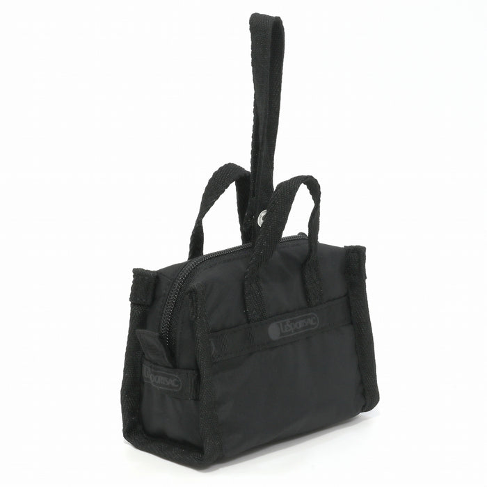 LeSportsac レスポートサック チャームポーチ 1611 MICRO WEEKENDER CHARM R086 RECYCLED BLACK