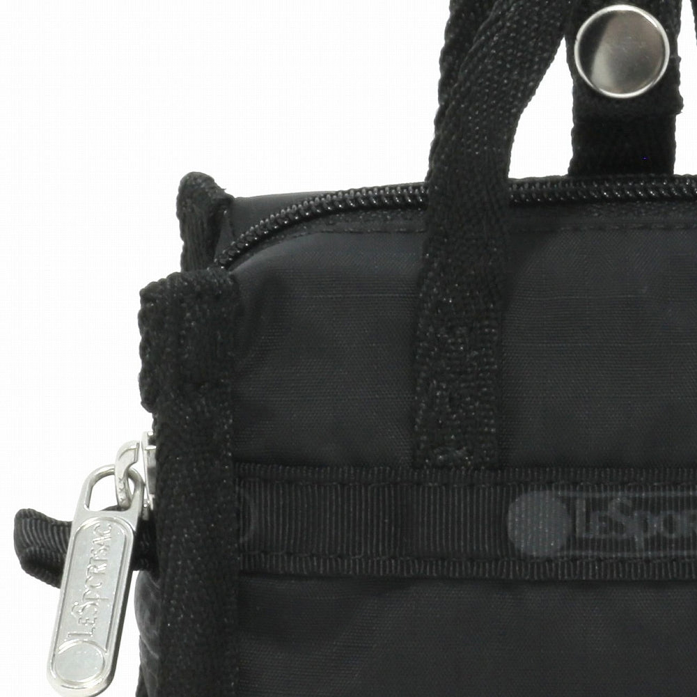 LeSportsac レスポートサック チャームポーチ 1611 MICRO WEEKENDER CHARM R086 RECYCLED BLACK