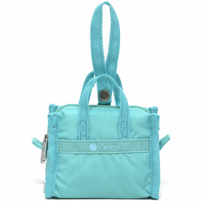 LeSportsac レスポートサック チャームポーチ 1611 MICRO WEEKENDER CHARM RA08 PALE TURQUOISE
