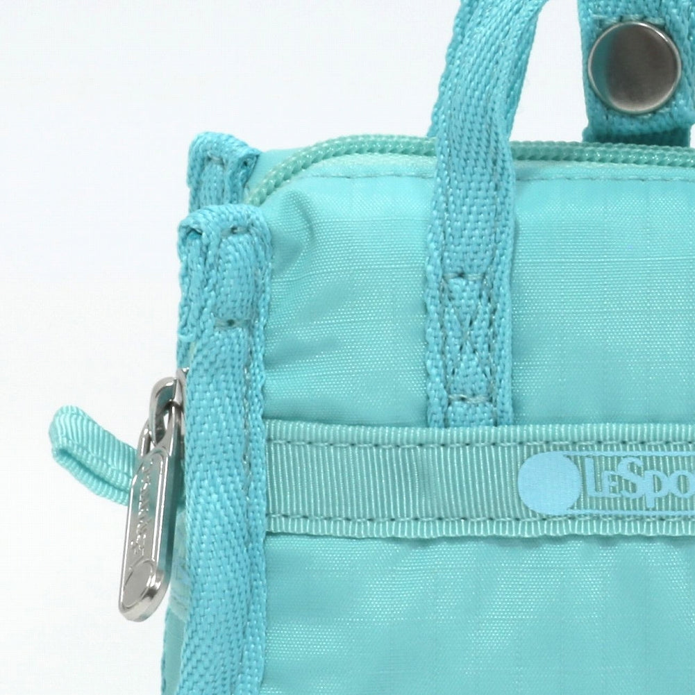 LeSportsac レスポートサック チャームポーチ 1611 MICRO WEEKENDER CHARM RA08 PALE TURQUOISE