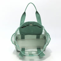 LeSportsac レスポートサック トートバッグ 1815 SHEER MED OPEN TOTE LD57 GREEN FIELD GINGHAM SHEER
