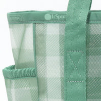 LeSportsac レスポートサック トートバッグ 1815 SHEER MED OPEN TOTE LD57 GREEN FIELD GINGHAM SHEER