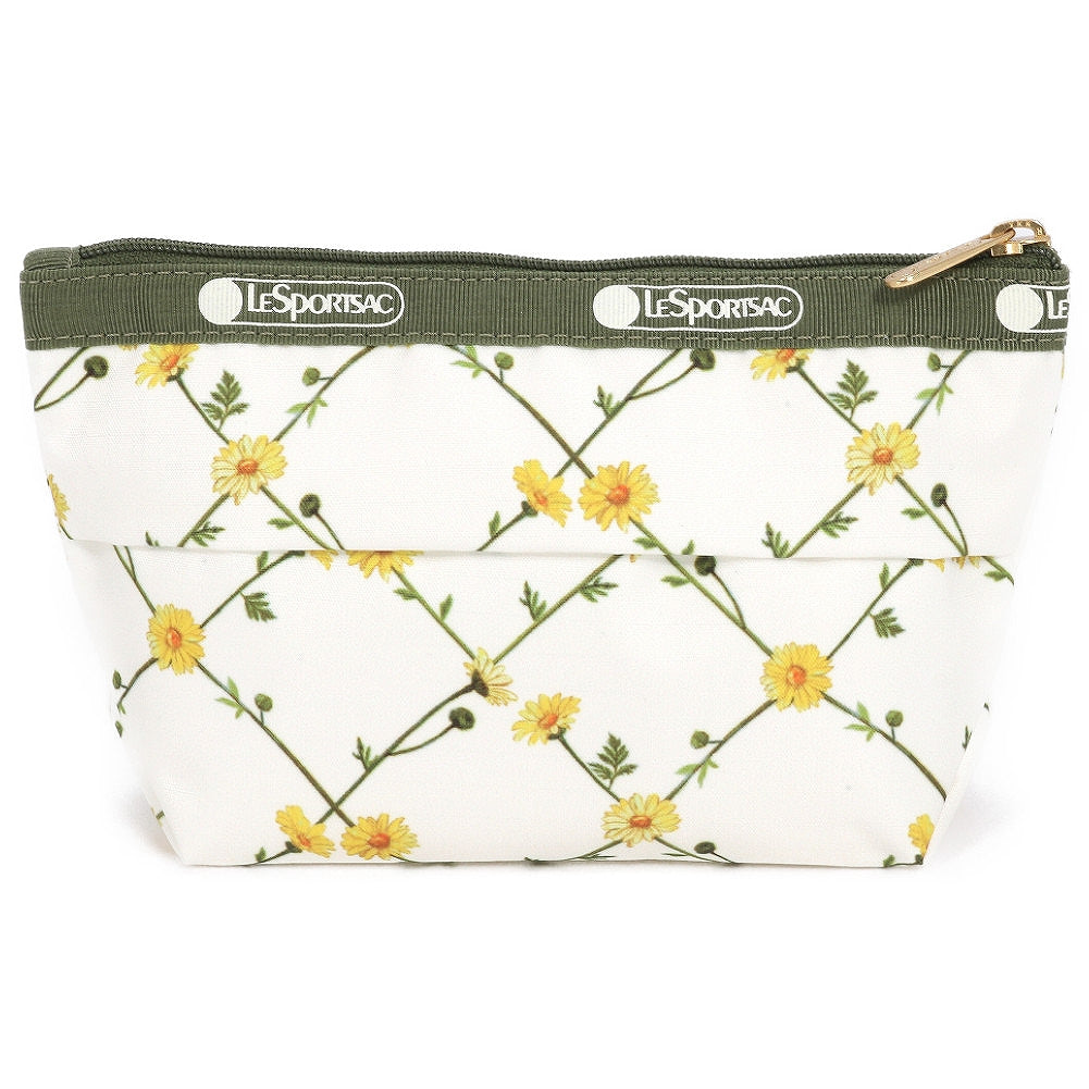 LeSportsac レスポートサック ポーチ 2724 SMALL SLOAN COSMETIC HC11 DAISY CROSS ECRU