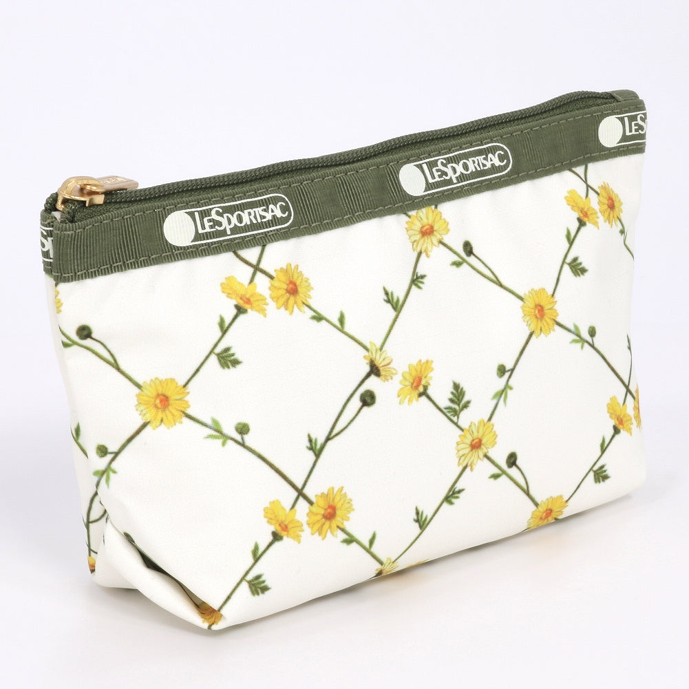 LeSportsac レスポートサック ポーチ 2724 SMALL SLOAN COSMETIC HC11 DAISY CROSS ECRU
