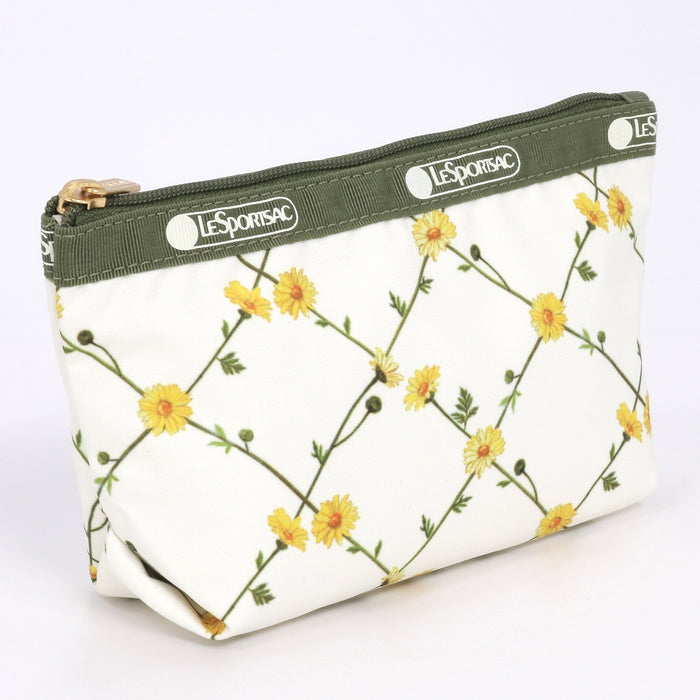 LeSportsac レスポートサック ポーチ 2724 SMALL SLOAN COSMETIC HC11 DAISY CROSS ECRU