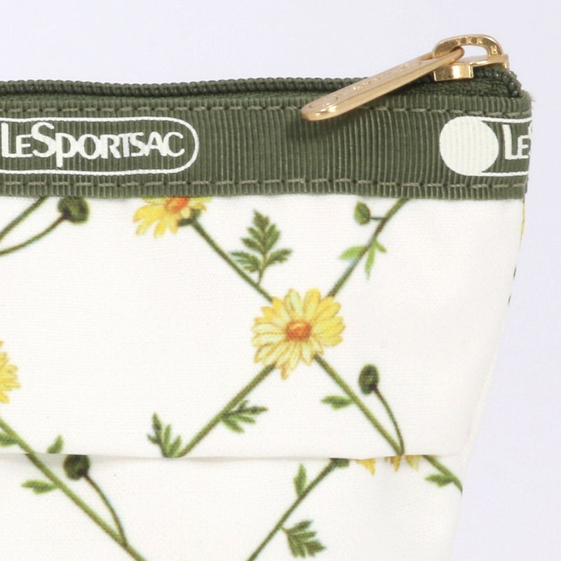 LeSportsac レスポートサック ポーチ 2724 SMALL SLOAN COSMETIC HC11 DAISY CROSS ECRU
