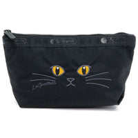 LeSportsac レスポートサック ポーチ 2724 SMALL SLOAN COSMETIC HD81 BLACK CATS EMBROIDERY [並行輸入商品]