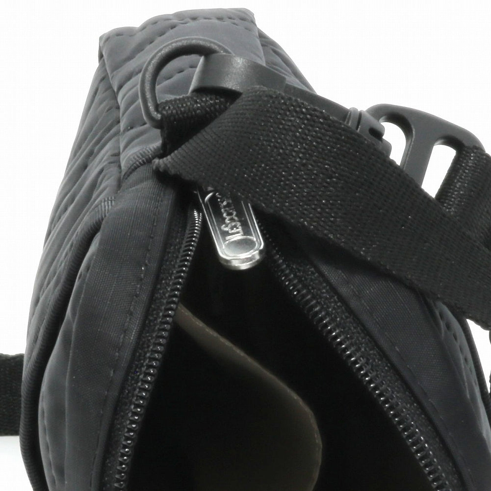 LeSportsac レスポートサック ショルダーバッグ 3505 MINI PHONE CROSSBODY HE62 Black Cross Deboss